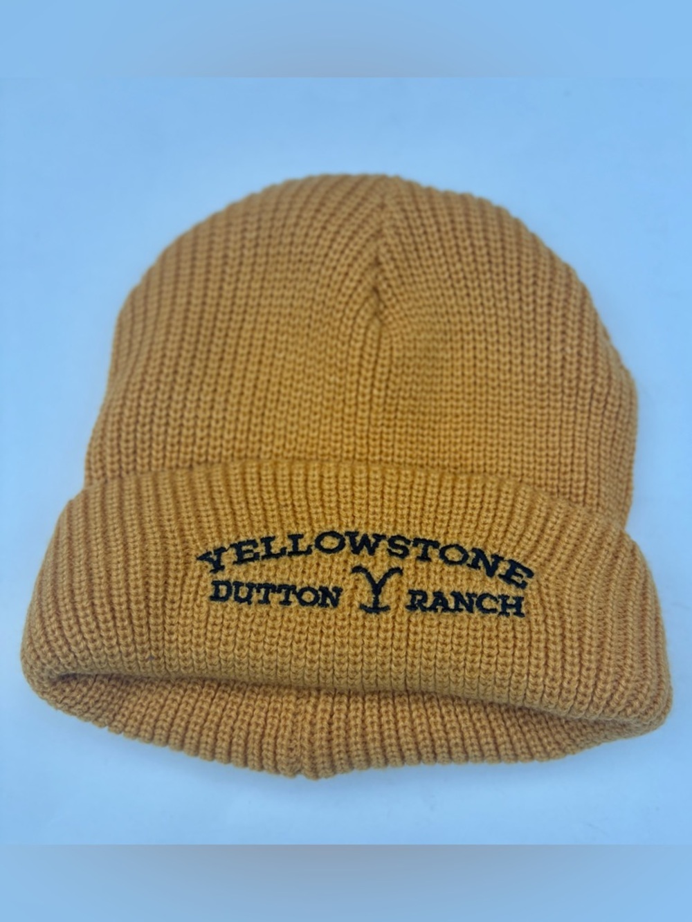 Yellowstone Dutton Ranch Winter Hat Mustard Yellow Unisex